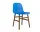 Židle Form Walnut, bright blue