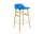 Barová židle Form 65 cm Oak, bright blue