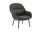 Křeslo Fiber Lounge Armchair Wood, grey/dark oak