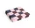 Ubrousky Pattern Lunch 20ks, light pink, bordeaux and black M check