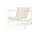 Křeslo Palissade Cord Lounge Chair Low, cream white