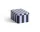Plechová dóza Tin Container Small, dark blue and lavender