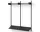 Policová sestava Wardrobe Shelf 2, black ash/black