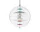 Závěsné svítidlo VP Globe Ø50, chrome/red/blue