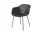 Židle Fiber Armchair Tube Base, black