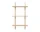 Police Sector Shelf S/L, natural oak/brass