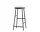 Barová stolička Cornet Low, Powder Coated Steel Soft Black / Smoked Oiled Oak