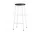 Barová stolička Cornet High, Cream White Powder Coated Steel / Smoked Oiled Oak