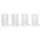 Sklenice Ripple Verrines set 4ks, clear