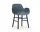 Židle Form s područkami Black Oak, blue