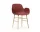 Židle Form s područkami Brass, red