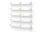 Policová sestava Library Shelf 1900, white/white
