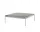 Stolek Sett LN13, dark chrome  / smoked cast glass