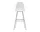 Barová židle Eames Plastic High, cotton white/chrome