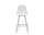 Barová židle Eames Plastic Low, cotton white/chrome