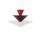 Závěsné svítidlo Gio LN14, vermilion red/dark burgundy/ecru white
