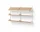 Policová sestava Office Shelf, oak/white