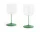 Sklenice na víno Tint 2 ks, clear, jade light green and jade dark green