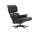 Křeslo Eames Lounge Chair Chestnut Black, Leather Premium F66 nero