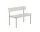 Lavice Linear Steel Bench s opěrkou 110 cm, grey