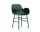 Židle Form s područkami Steel, green