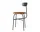 Židle Afteroom Dining Chair 4, leather, black/cognac