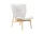 Křeslo Elephant, natural oak / Sheepskin - Off White