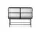 Ex-display komoda Haze Sideboard Reeded glass, black