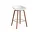 Barová stolička AAS 32 Low Lacquered Walnut Veneer, white