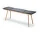 Lavice s podsedákem Georg, dark grey / oak