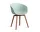 Židle AAC 22 Lacquered Walnut Veneer, dusty mint