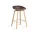 Barová stolička AAS 32 Low Lacquered Oak Veneer, raisin