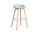 Barová stolička AAS 32 High Lacquered Oak Veneer, dusty mint