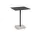Stůl Terrazzo 60x60, grey terrazzo / anthracite
