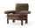 Křeslo Brasilia Lounge Chair, Sheepskin root/walnut