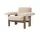 Křeslo Brasilia Low Back, Sheepskin nature/walnut