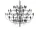 Lustr 2097/50 Clear Bulbs, chrome