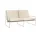 Outdorová sofa Desert 2-Seater, cashmere / off-white