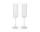 Sklenice na šampaňské Ripple Flutes set 2 ks, frosted