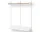 Policová sestava Wardrobe Shelf 2, oak/white