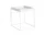 Stolek Tray Table 40x40, white