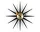 Hodiny Sunburst Clock, black/brass