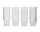 Sklenice Ripple Long Drink set 4ks, clear