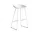 Barová stolička AAS 38 High Steel, white