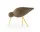 Dřevěný ptáček Shorebird Medium, walnut / brass