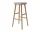 Barová stolička Flor 77cm, oiled oak/light grey