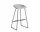 Barová stolička AAS 38 High Black Powder Coated Steel, concrete grey