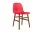 Židle Form Walnut, bright red