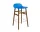 Barová židle Form 65 cm Walnut, bright blue