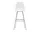 Barová židle Eames Plastic High, white/chrome